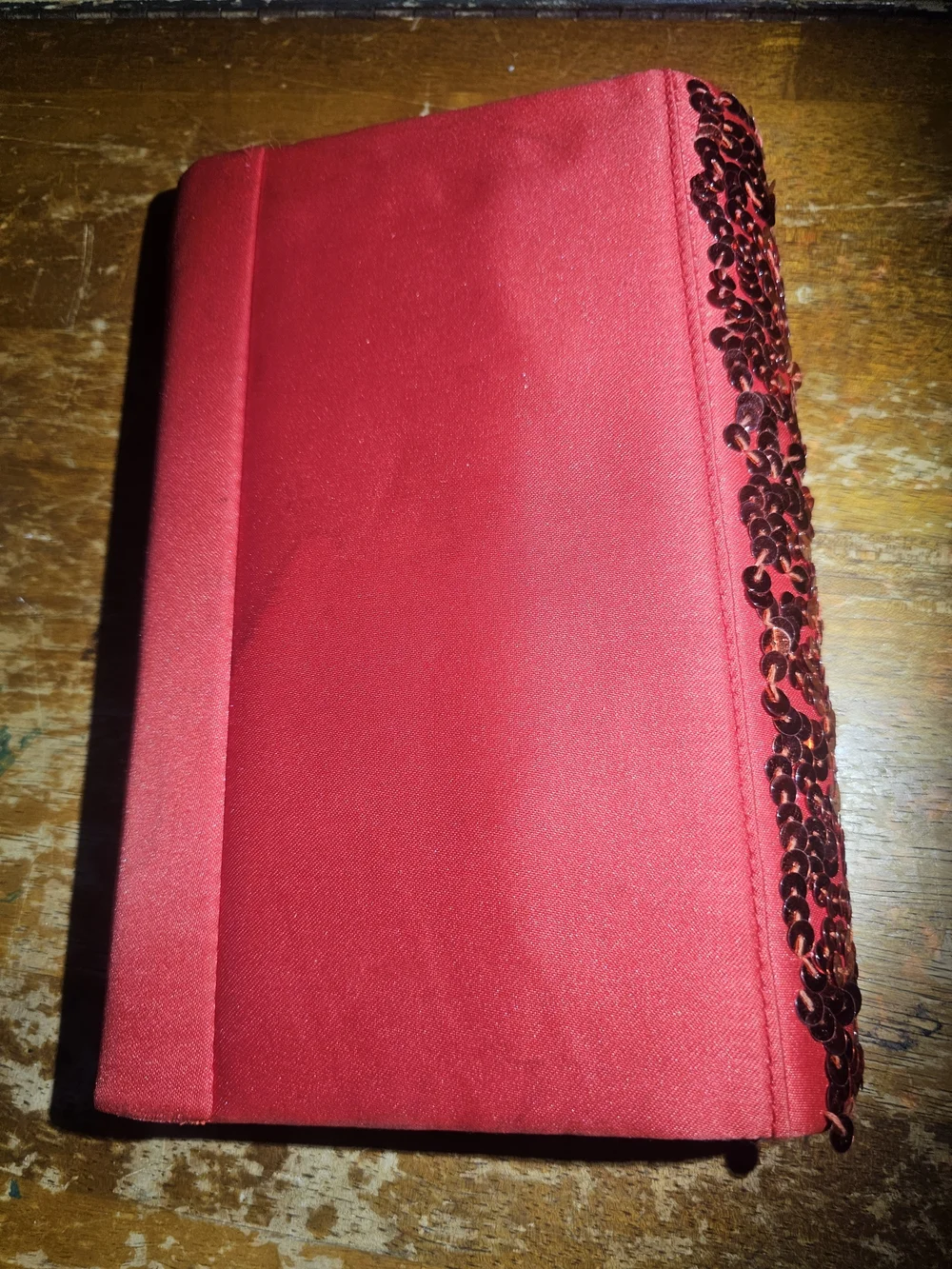 Vintage Red Sequin Evening Clutch